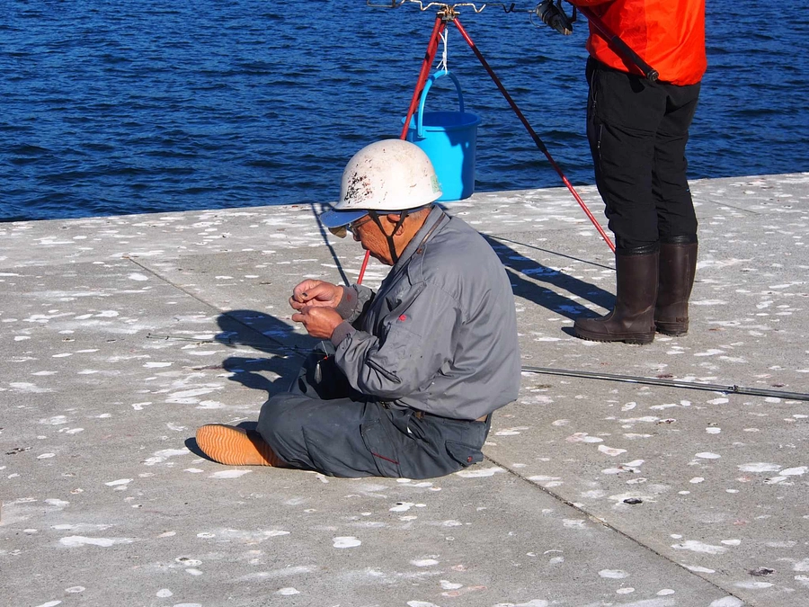 鹿の角製の釣り針で釣りをした話