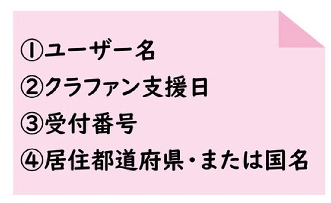 観覧を希望されている方　受付番号を確認したという返信がない方がいらっしゃいます。