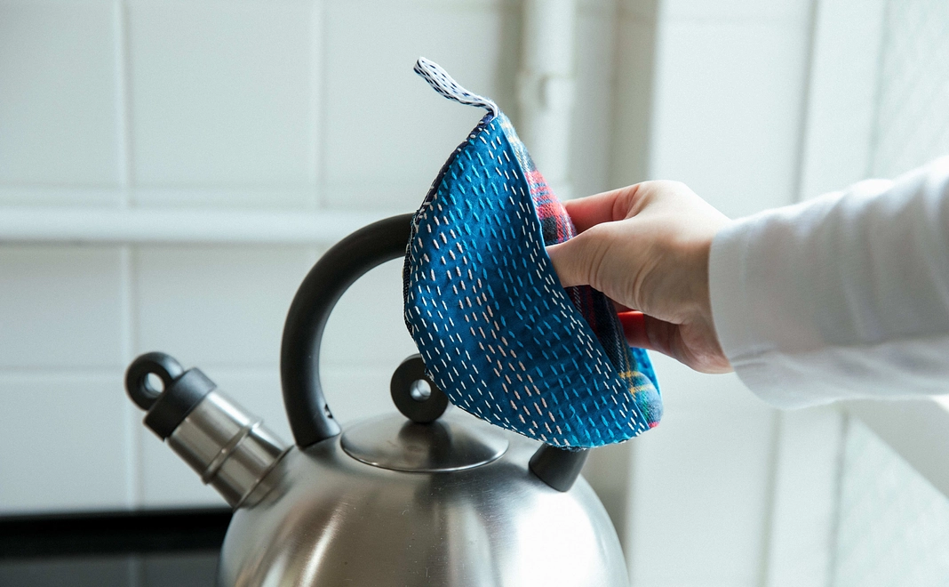 鍋つかみにもなる座布団(丸いの)
