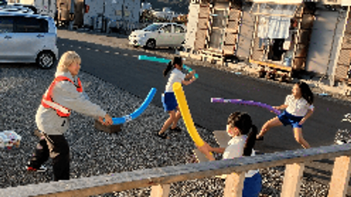 仮設住宅で放課後のあそび場実施中！