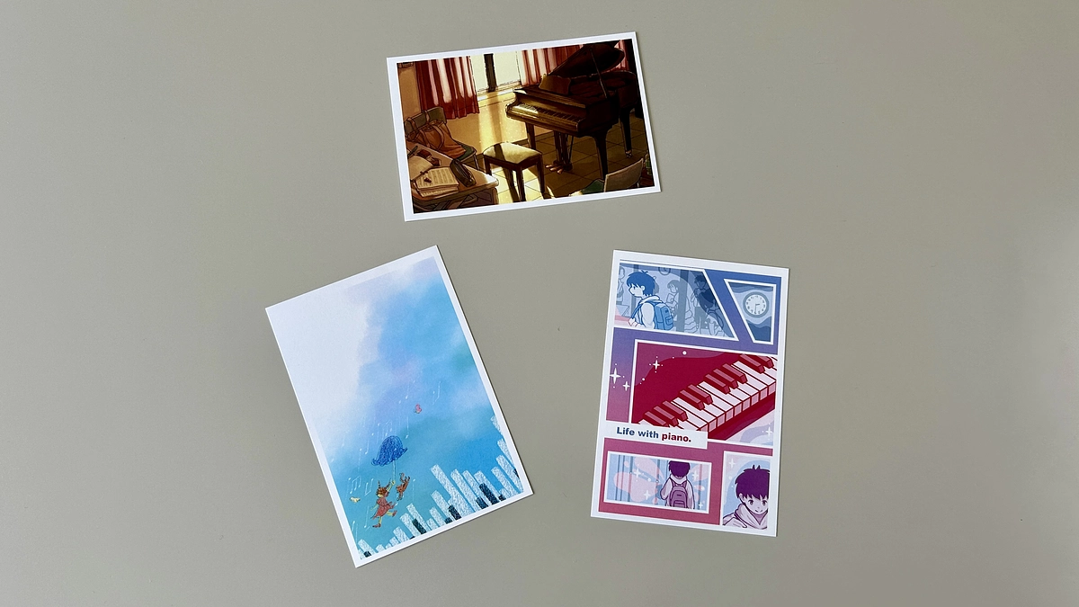 [返礼品のご紹介]ポストカード（静岡文化芸術大学公認イラストサークル「けものみち」作成）