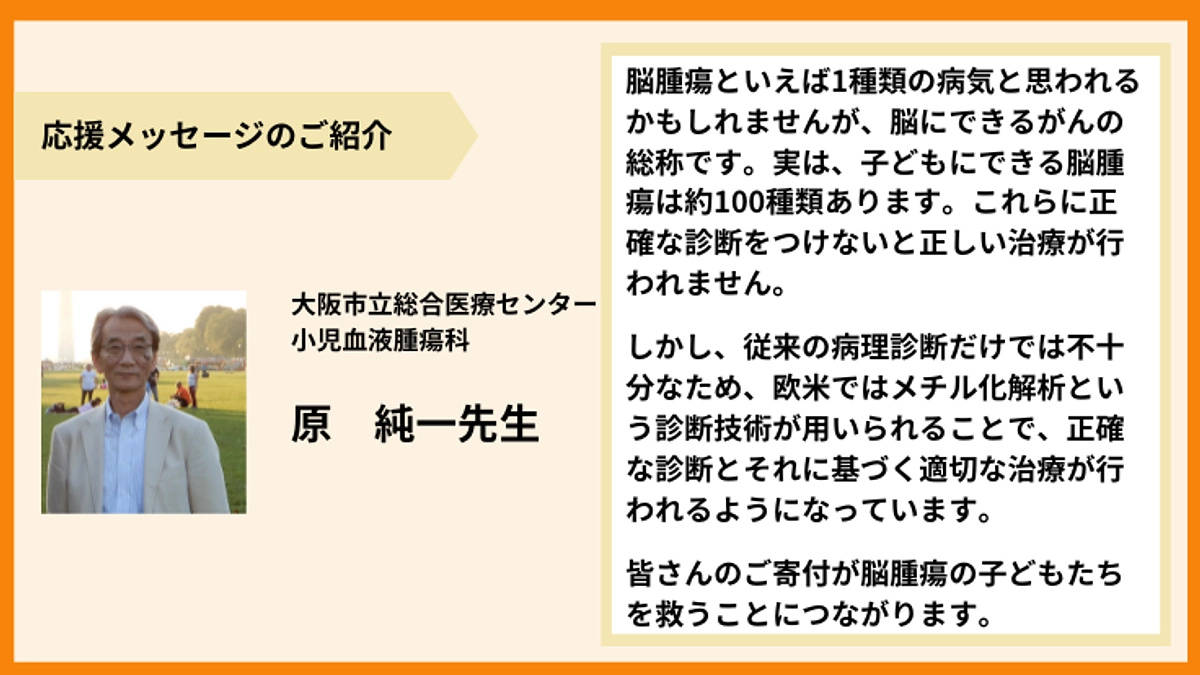 【応援メッセージのご紹介】原　純一先生より
