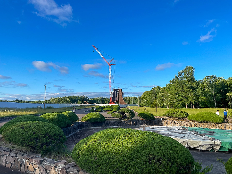 本日（令和5年6月19日）の北海道百年記念塔