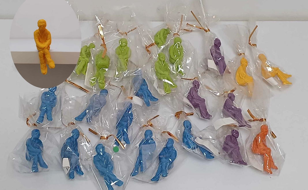 【アーティスト作品】今井 祝雄　ヴォワイヤン　ミニチュア　黄色