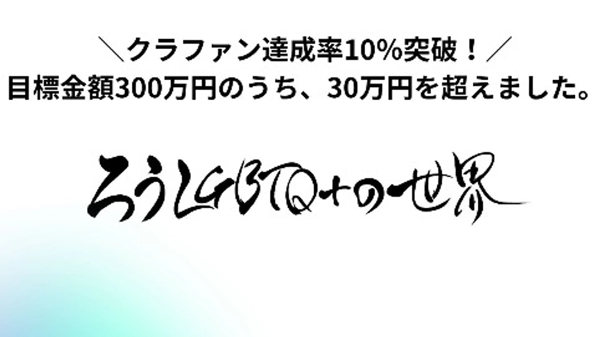 ＼クラファン達成率10％突破！／