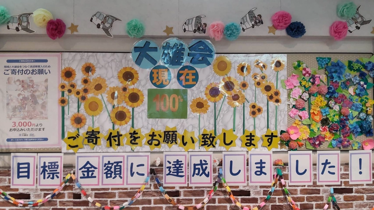 目標達成いたしました!!!