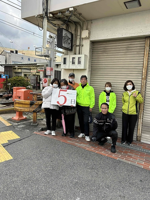 南海線忠岡駅で活動致しました。