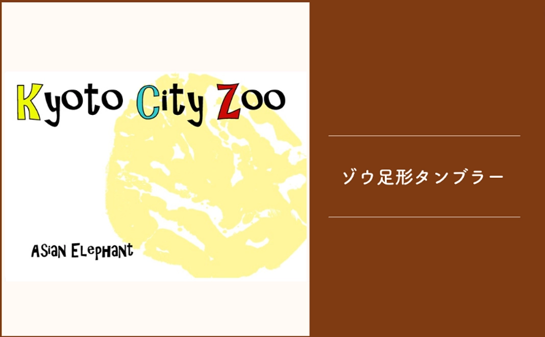 ＜京都市外在住の方および市内企業限定＞ゾウ足形タンブラー