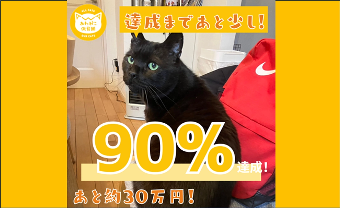 第6弾プロジェクト【90％突破！】第一目標達成まであと少しです