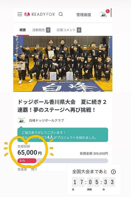 ご支援ありがとうございます✨