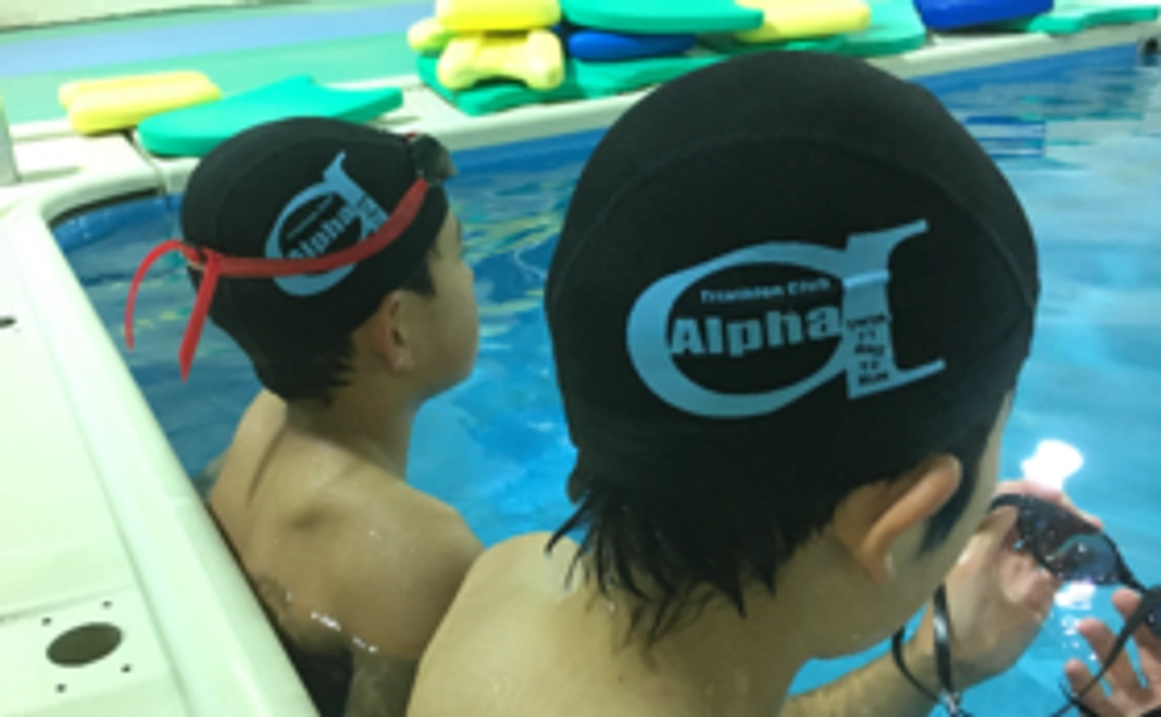 Alphaオリジナルスイムメッシュキャップ