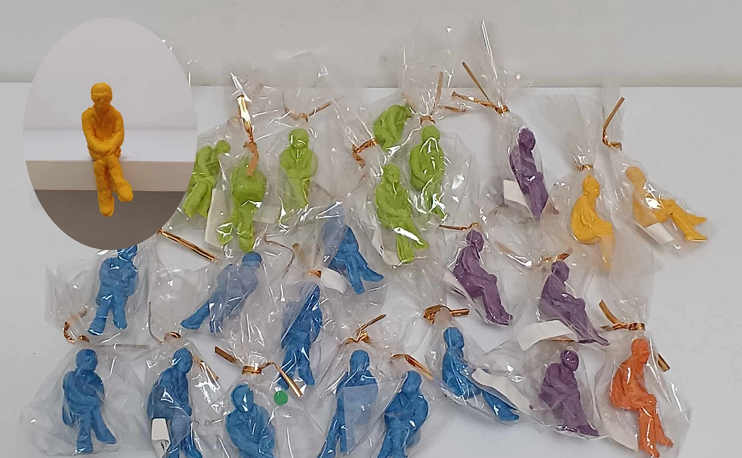 【アーティスト作品】今井 祝雄　ヴォワイヤン　ミニチュア　青色