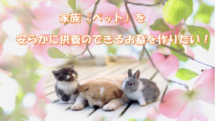 温かみのあるペット用墓地（ガーデン風樹木葬墓・合祀墓）を作りたい！