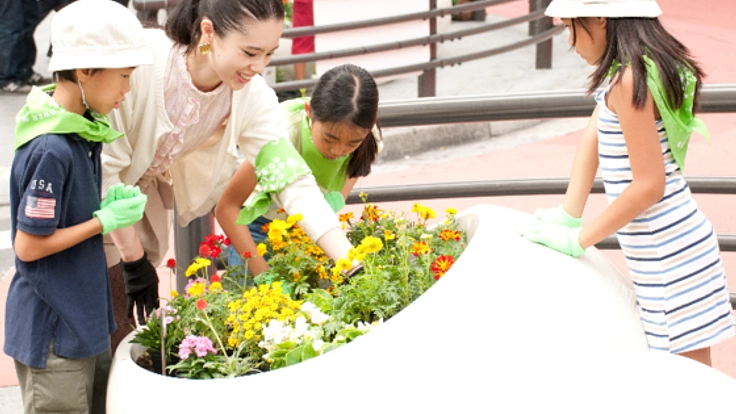 デザイン・アートのまち六本木をきれいな草花で彩りたい!