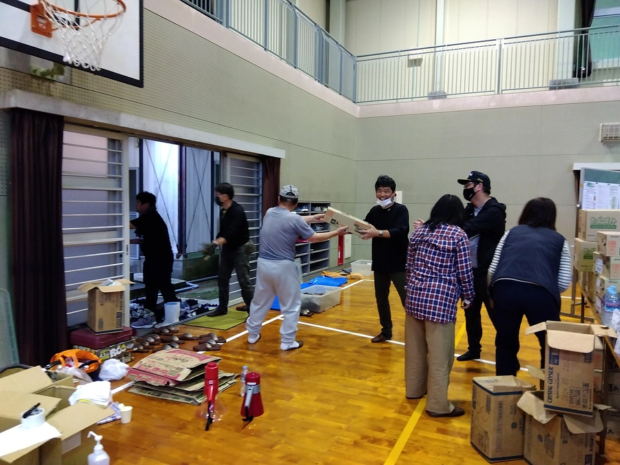 徳島県美波町と阿南市福井町の合同防災訓練に参加しました