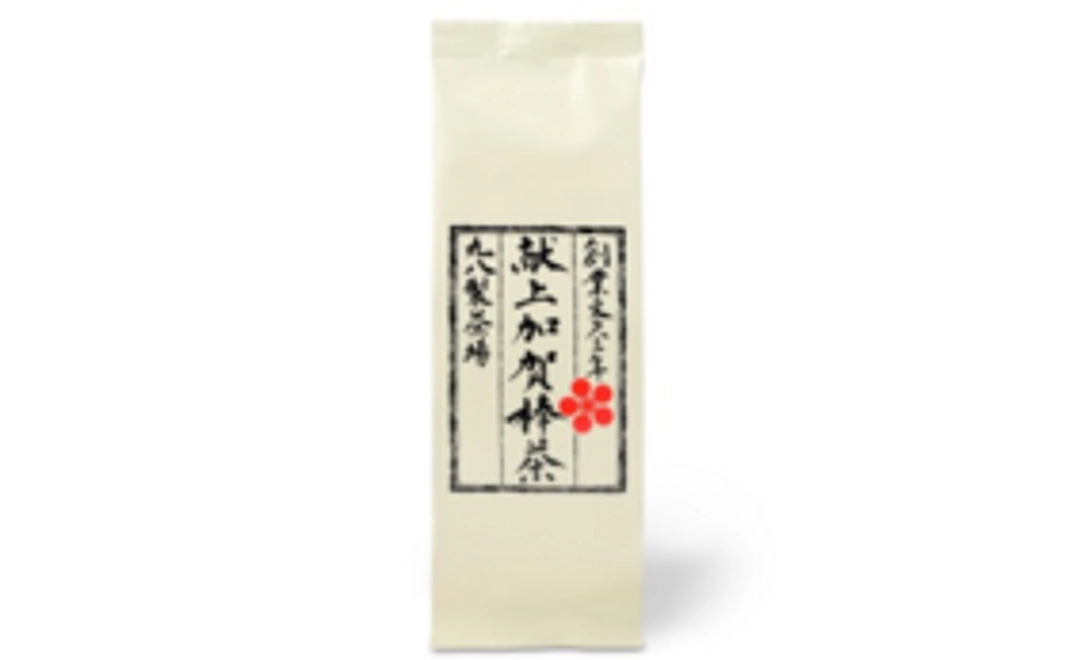 丸八製茶場「献上加賀棒茶」3袋 ＆　SANオリジナルロゴ入り8勺塗枡　１個　＆　デザート１品無料＆３０ユーロお食事券