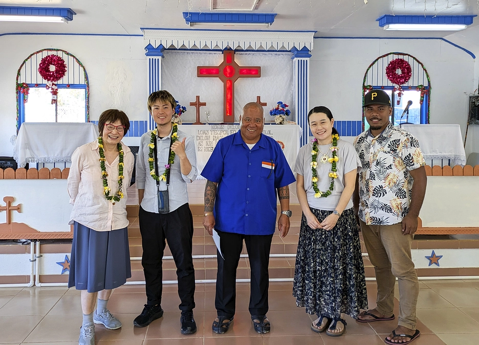 3月2日、元ビキニ環礁住民が移住して住むエジット島を訪問