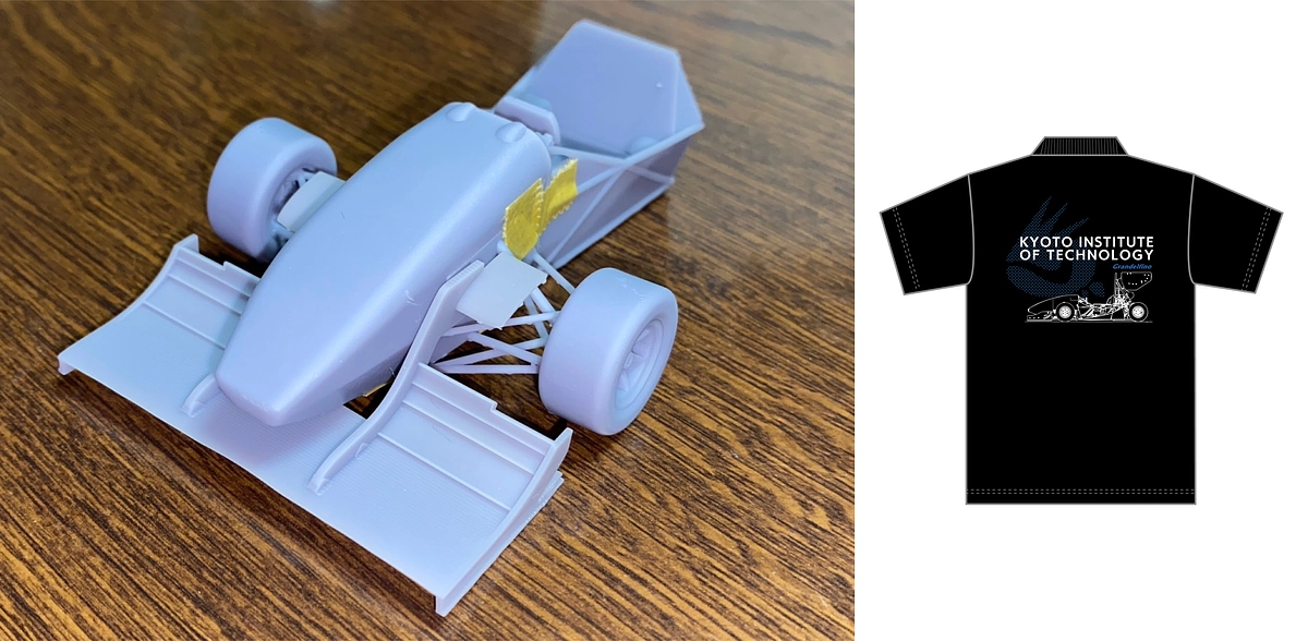 ポロシャツデザイン完成 / 模型進捗