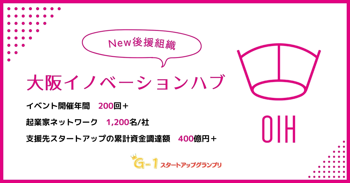 大阪イノベーションハブに後援いただけることとなりました。