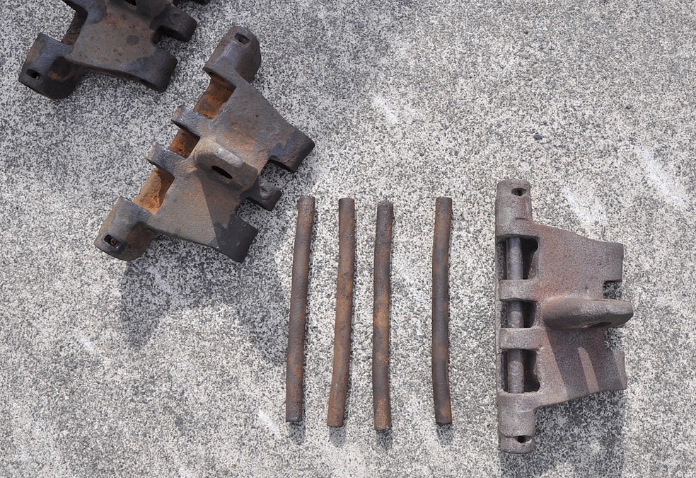 九五式軽戦車改造ブルドーザーの履板修理見積りをお願いしました！