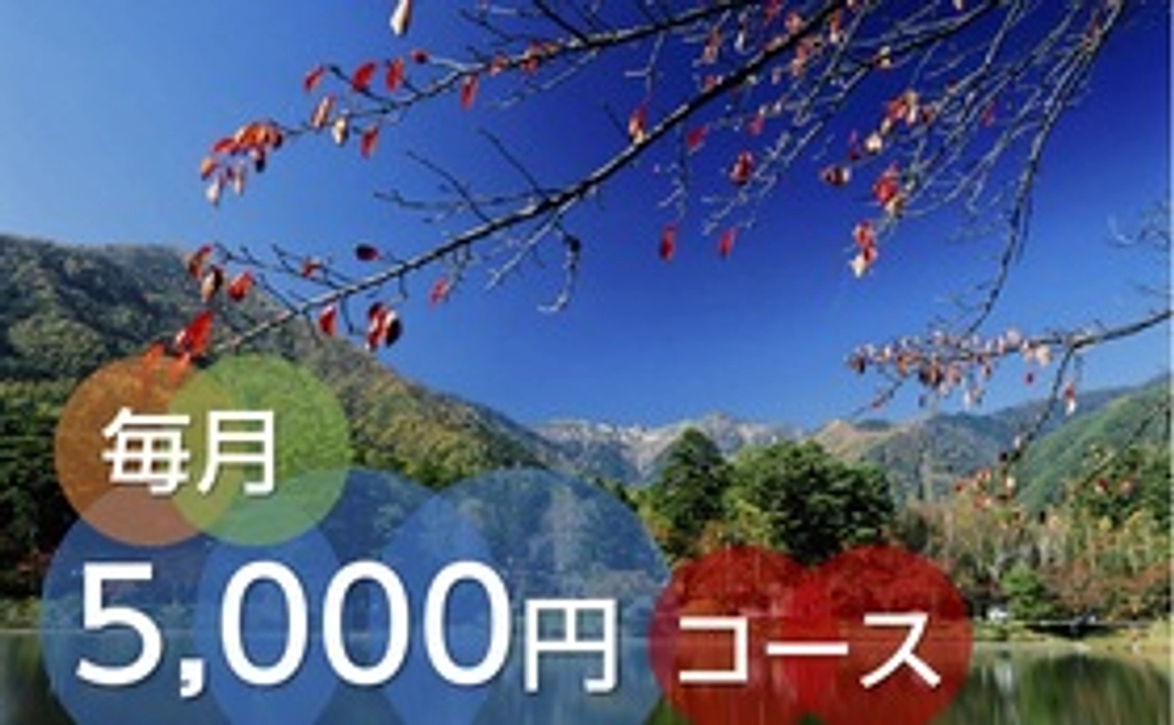 毎月応援5000円コース