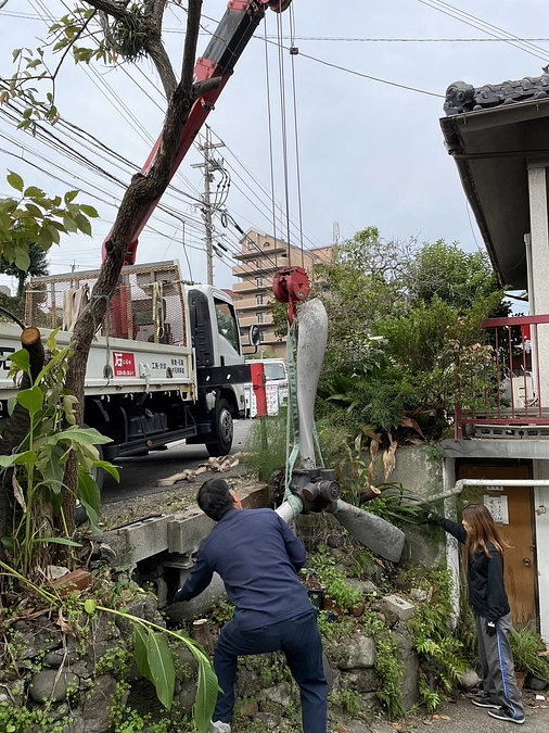 プロペラの移管工事