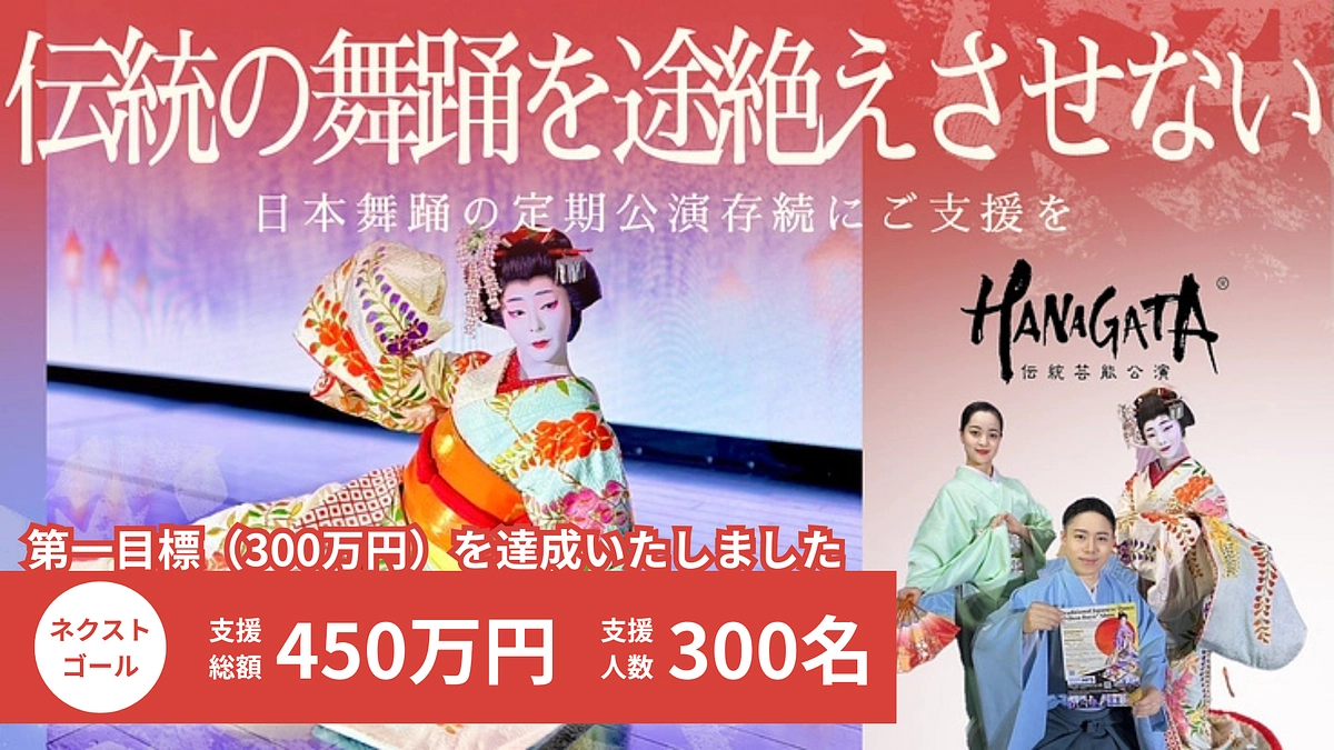 第一目標300万円を達成しました！ネクストゴールに向けて最終日まで挑戦を続けます！