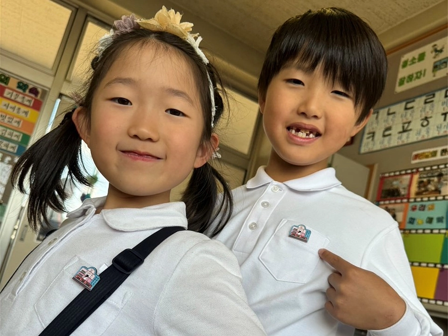 山口ハッキョのピンバッジを作成しました。