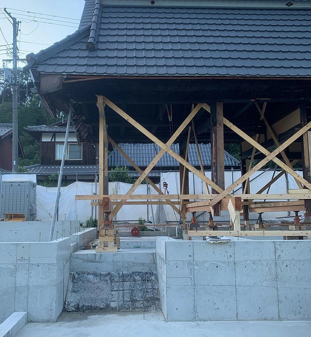 野庵の工事、進んでいます。