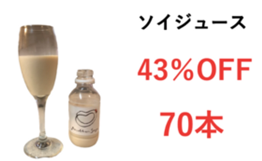 【43%OFF・70本】ソイジュースコース