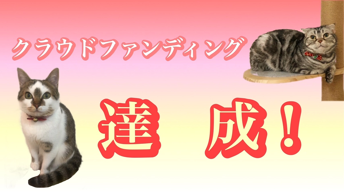㊗️🎉クラウドファンディング　【🎊 達　成 🎊】　！！！