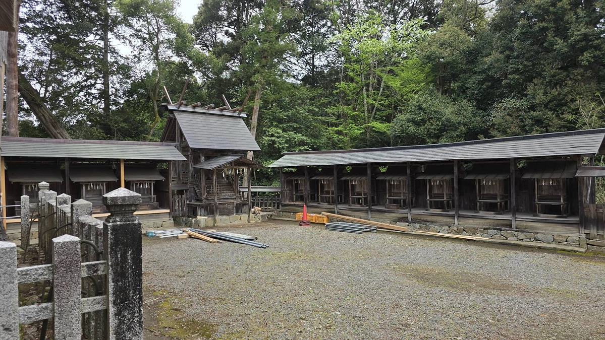 風宮修繕工事が始まりました！