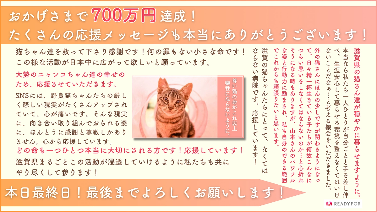 祝！最終目標達成のお礼と今後について〜終了まであと3時間〜