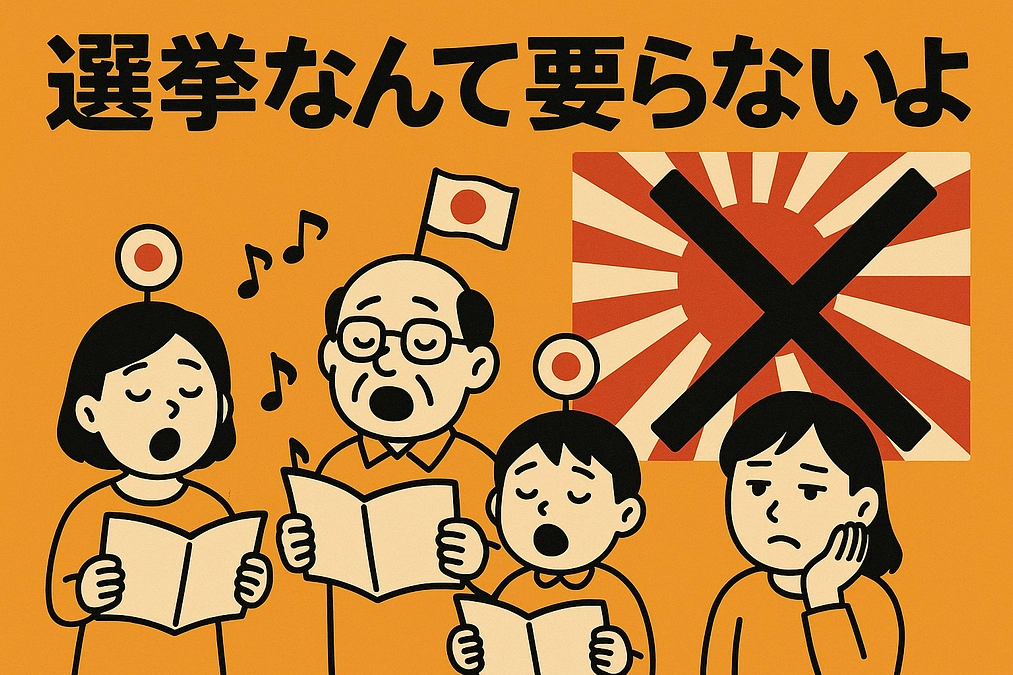 note 毎日投稿32日目：選挙なんて要らないよ その３２（旭日旗❓）