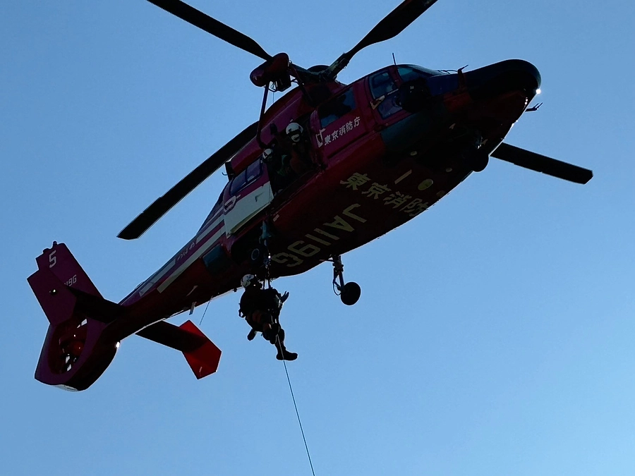 東京消防庁航空隊の救助訓練に参加しました！