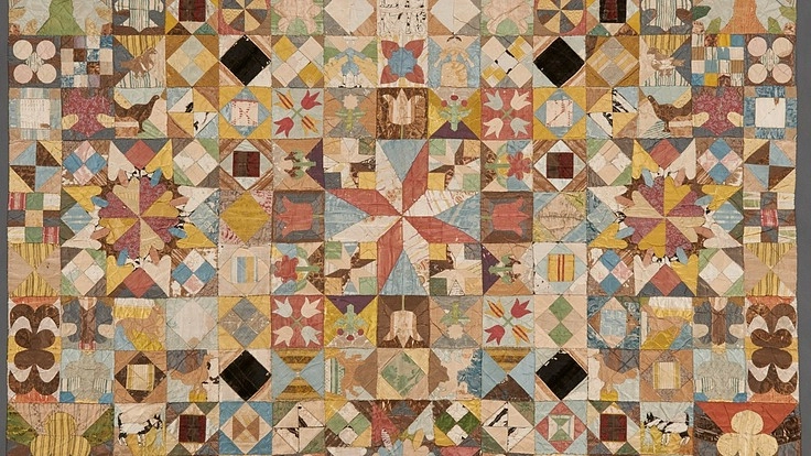 英国の国宝級パッチワークの布製レプリカを日本の技術で作成贈呈