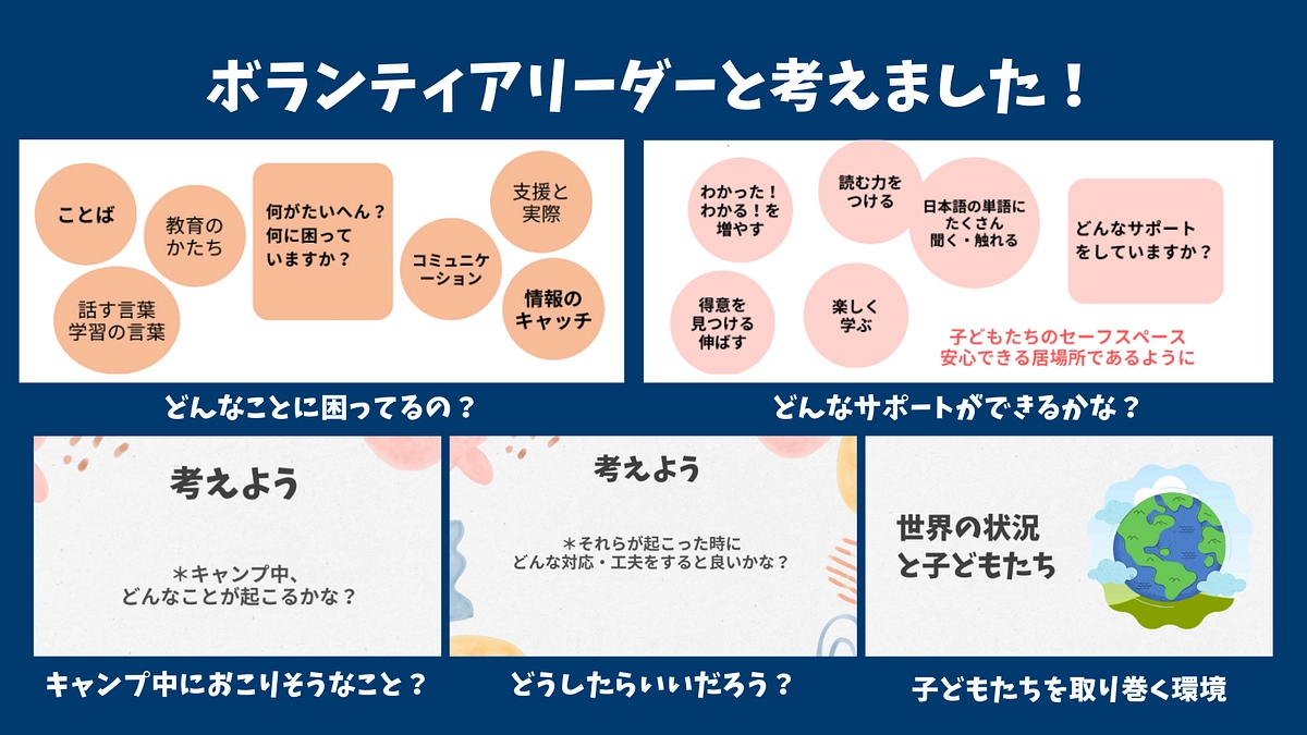 サマーキャンプのリーダー会　①