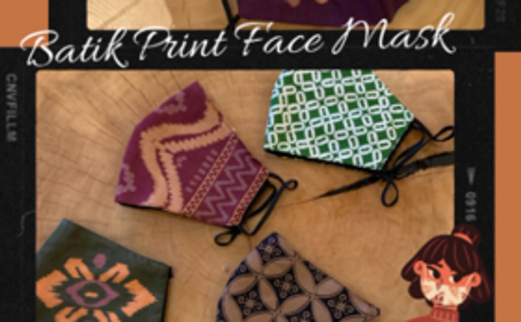 （早割 !）バティックチャップ / プリント マスク by ’’Alir Tirta Batik’’