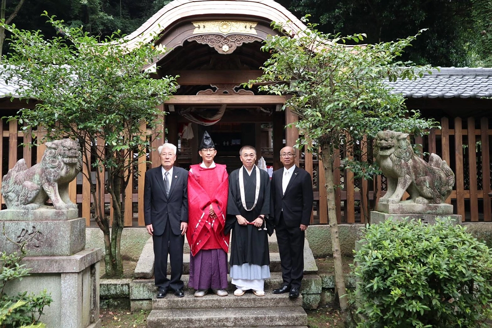 関蝉丸神社本殿修復竣工式