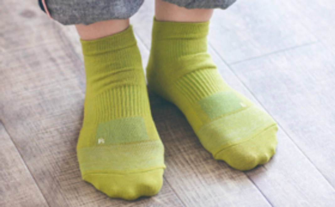 発明賞受賞！疲れしらずのくつしたショート先丸1足