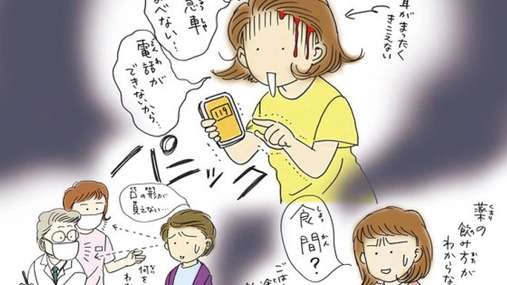 聴覚障がい者が病院や薬の使い方で困る事をマンガで伝えたい！