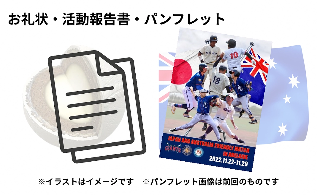 お礼状、活動報告書、パンフレット【5,000円】