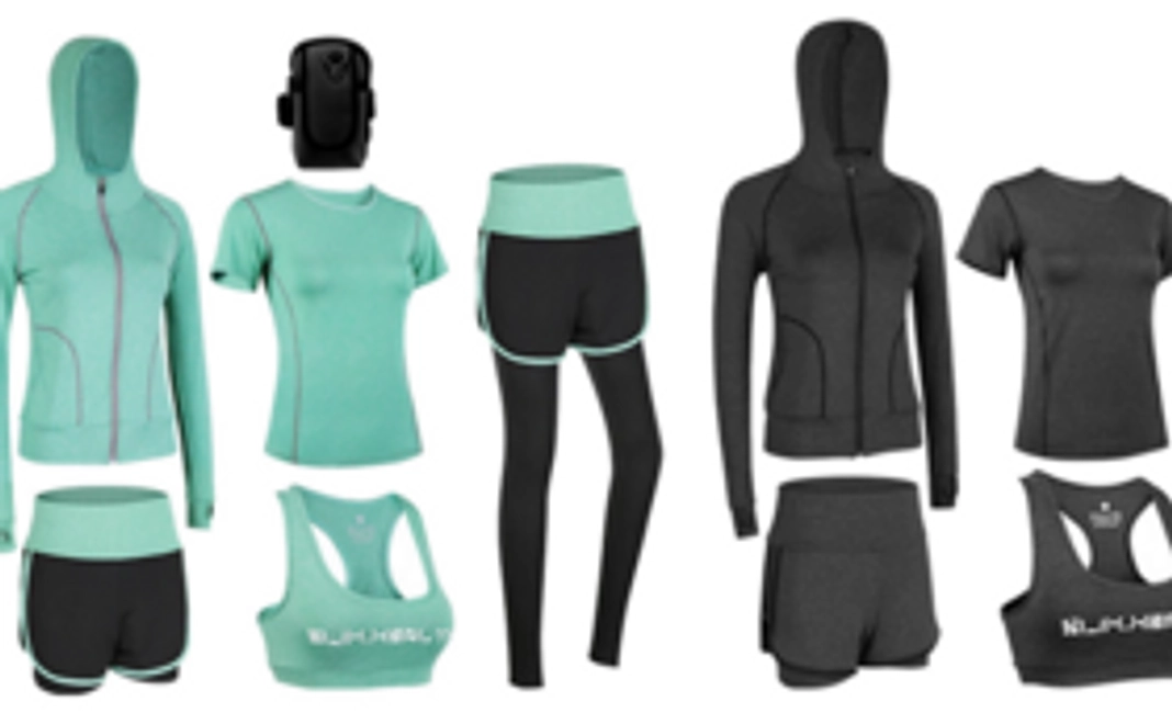 レディース フィットネスウェア6点セット ペア【2セット】