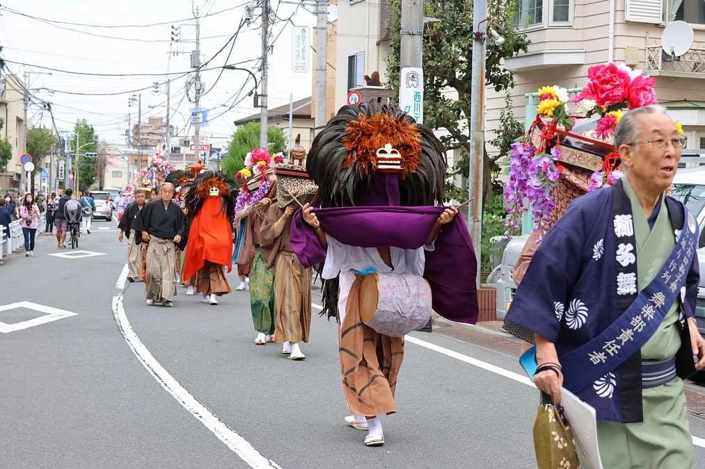 令和5年度　江古田氷川神社例大祭　③獅子行列