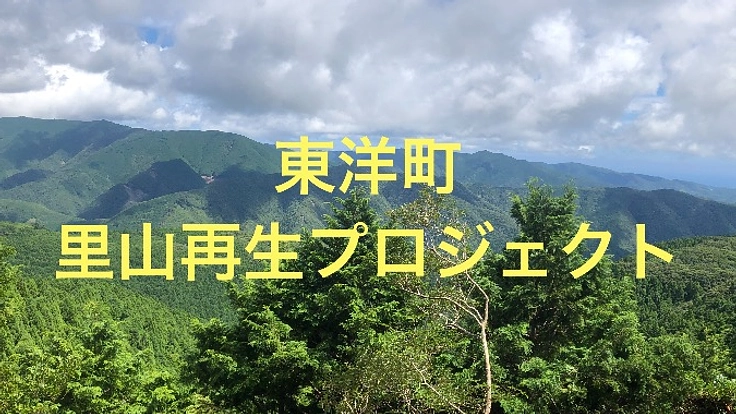 東洋町の里山を再生し、強く活気ある町にする