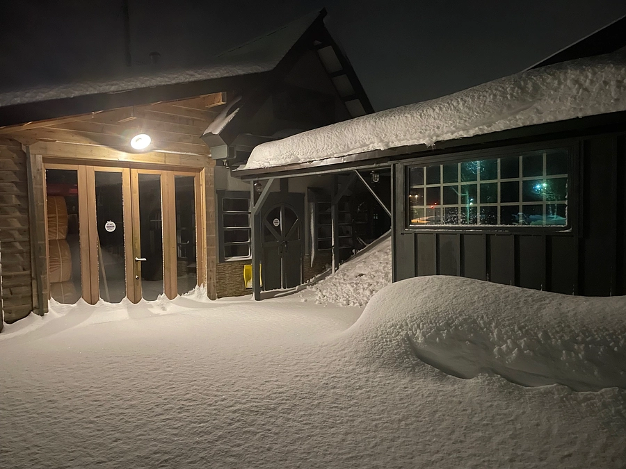 北海道の雪景色が広がって参りました！
