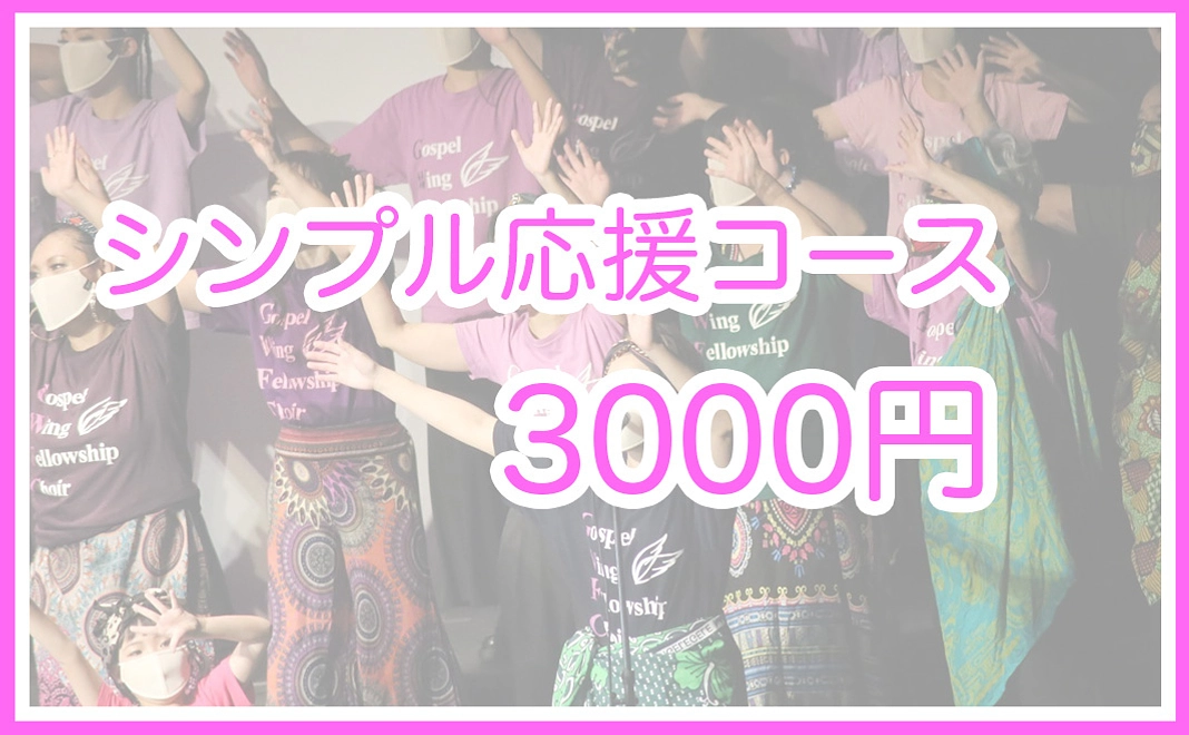シンプル応援3000円コース