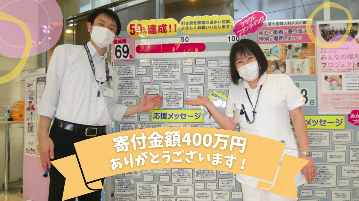 寄付金額が400万円を超えました！