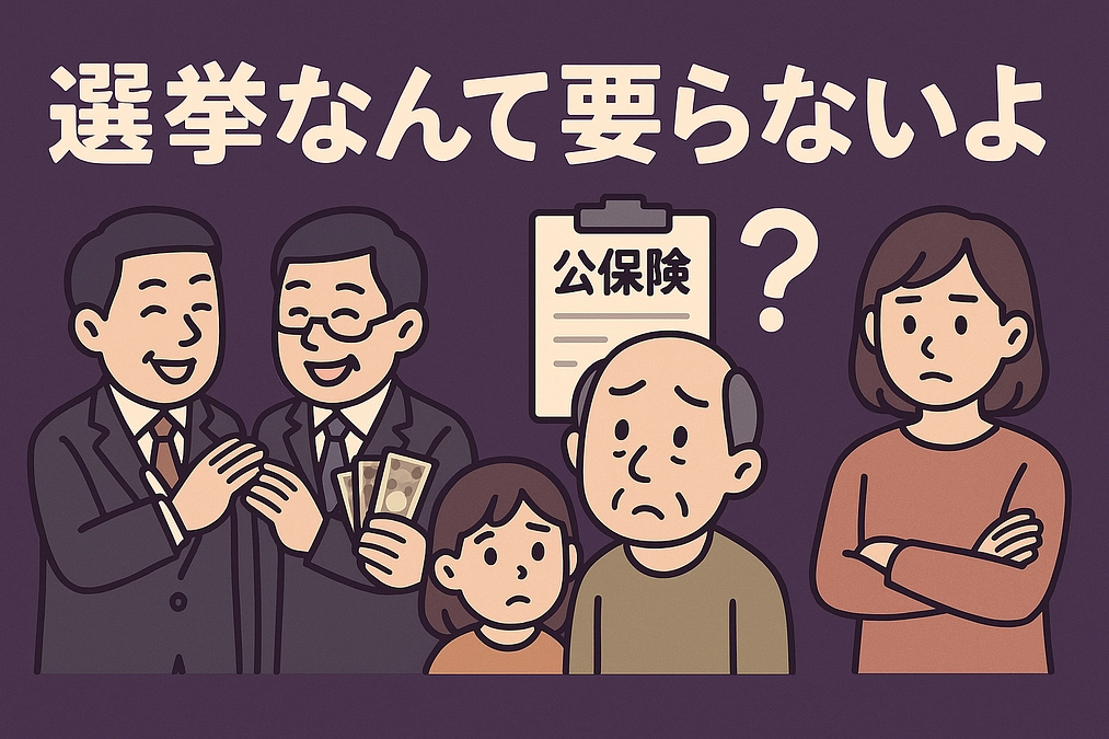 note 毎日投稿26日目：選挙なんて要らないよ その２６（公保険❓）