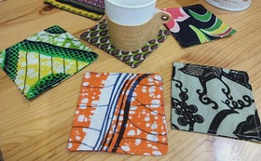 布コースター2枚組と感謝のメール